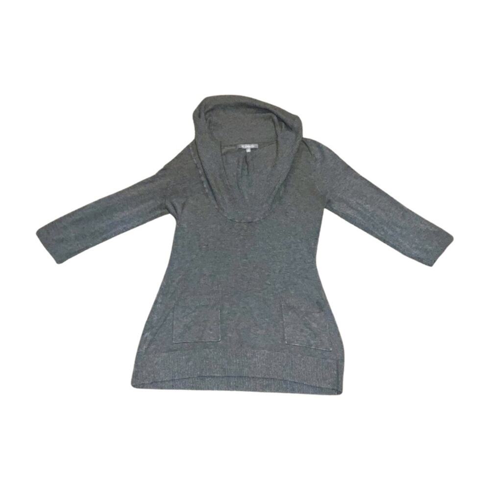 James Perse Gray Cowl Neck Sweater